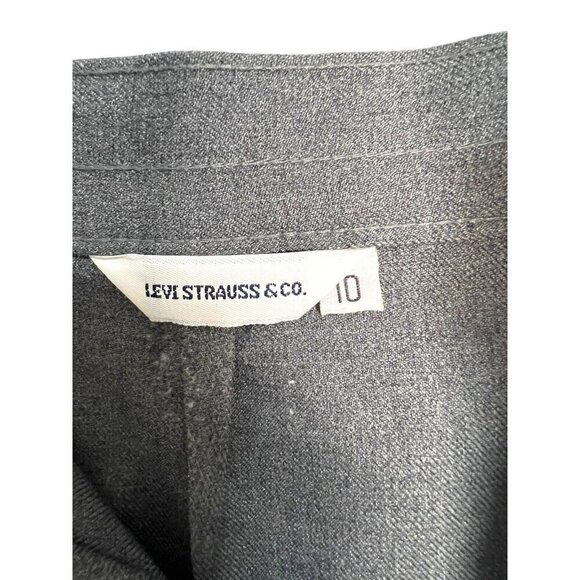 Vintage Levi Strauss High Waisted Pleated Slacks Pants Grey Size 26/27 70s 80s - Picture 6 of 7